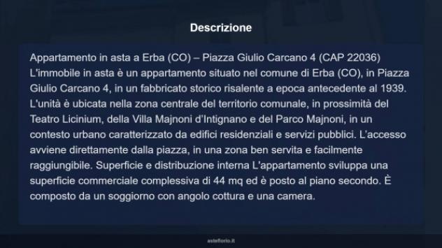 Immobile in asta di 44 m² in vendita a Erba - Foto 16