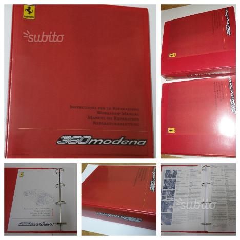 Ferrari 360 manuale officina riparazione
