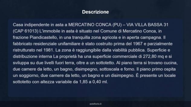 Immobile in asta di 272 m² con più di 5 locali in vendita a Mercatino Conca - Foto 17