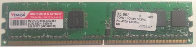 RAM V-DATA 1 GB (2x 512MB) 533MHz - Foto 2