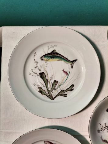Servizio da Pesce Vintage Porcellana Bavaria Tirschenreuth (7 Pz) - Prezzo Tratt - Foto 5