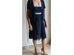 abito cerimonia donna 44 blu Mario Pucci Cecconi