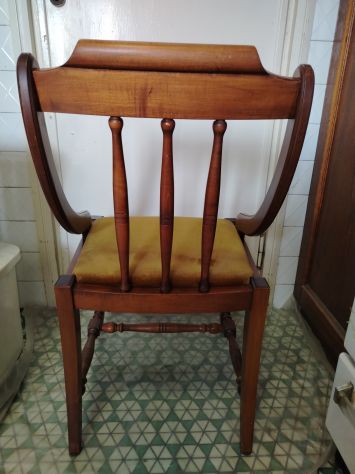 POLTRONCINA SEDIA IN STILE IMPERO BIEDERMEIER - Foto 2