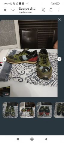 Sneaker Valentino Garavani Camouflage Usate solo 3 volte (Pari al - Foto 4