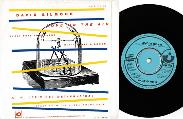 DAVID GILMOUR (Pink Floyd) - Love On The Air - 7' / 45 giri 1984 - Foto 2