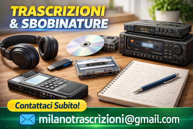 Sbobine, trascrizioni, riassunti, scirttura di tesi, scrittura documenti.