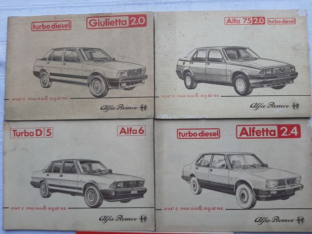 ALFA ROMEO TURBO DIESEL 5 PEZZI IN BLOCCO ORIGINALI - Foto 3