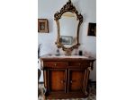 MOBILE LEGNO CON BELLISSIMO SPECCHIO CORNICE COLOR ORO