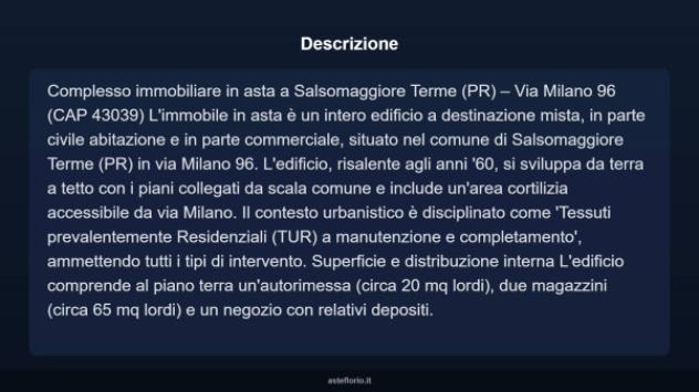 Immobile in asta di 150 m² in vendita a Salsomaggiore Terme - Foto 4