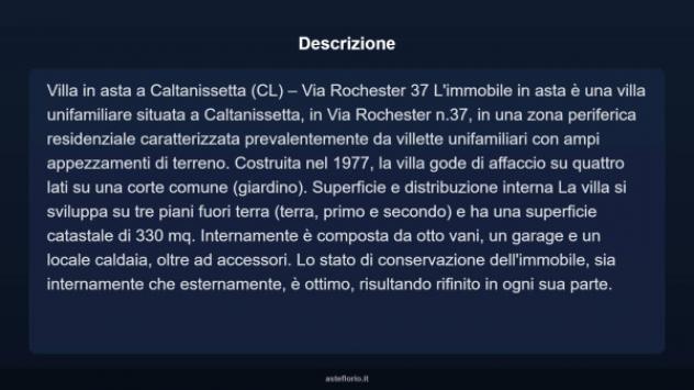 Immobile in asta di 330 m² con più di 5 locali e box auto in vendita a Caltanissetta - Foto 4