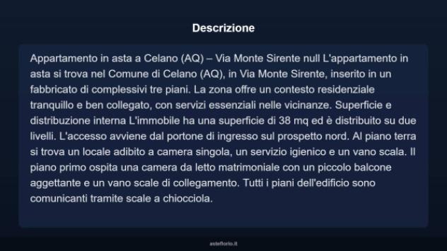 Immobile in asta di 38 m² in vendita a Celano - Foto 7