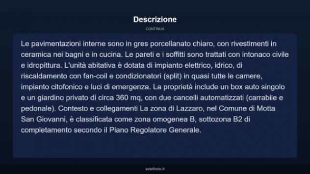Immobile in asta di 553 m² con più di 5 locali e box auto in vendita a Motta San Giovanni - Foto 15