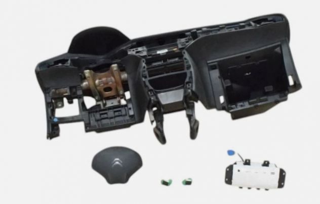 KIT AIRBAG CITROEN C3 2009 COMPLETO DI AIR SX AIR DX CRUSCOTTO 2 CINTURE ANT.
