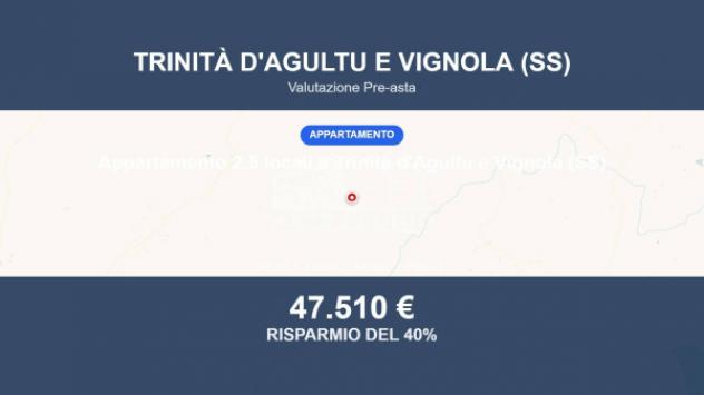 Immobile in asta di 55 m² in vendita a Trinità d'Agultu e Vignola