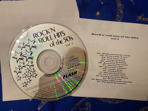 Cd Rock'n' roll hits of the 50's nr.2 + 1 in omaggio cd senza cover