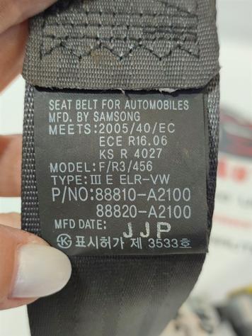CINTURA DI SICUREZZA ANTERIORE DESTRA KIA Cee'd Serie Sporty wagon 88820A2100WK 88810-A2100 D4FB (1218) - Foto 3