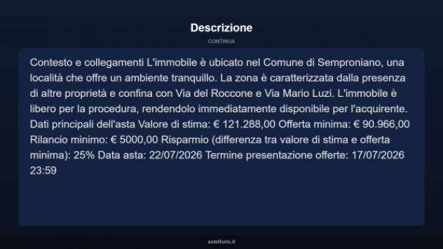 Immobile in asta di 187 m² con più di 5 locali in vendita a Semproniano - Foto 12
