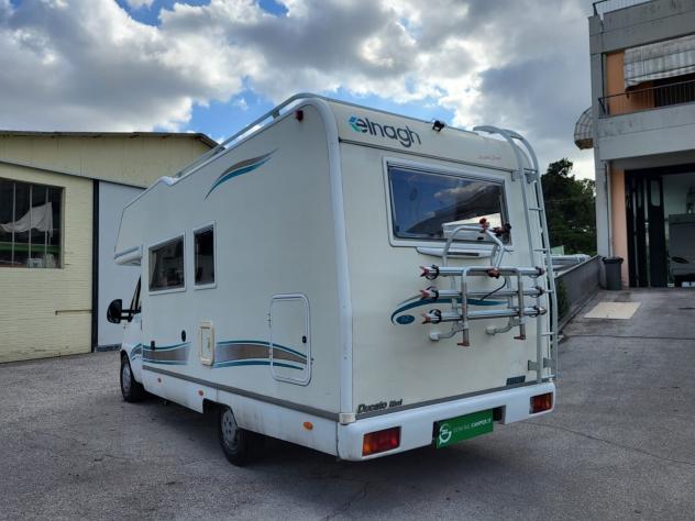 CAMPER ELNAGH DUCATO MANSARDATO 6 POSTI LETTO MATRIMONIALE GARAGE FOTOVOLTAICO GENERALI USATO - Foto 4