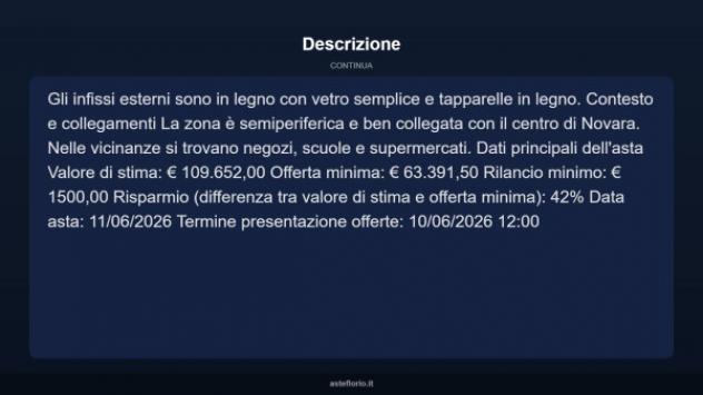 Immobile in asta di 95 m² in vendita a Novara - Foto 10