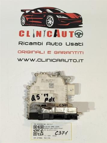 SERRATURA POSTERIORE DESTRA AUDI Q5 Serie (8RB) 8K0839016C CGL (0812)