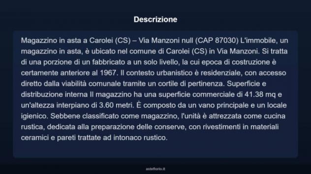 Immobile in asta di 41 m² in vendita a Carolei - Foto 4