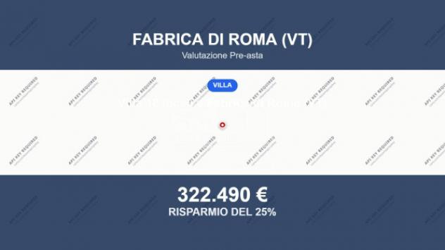 Immobile in asta di 458 m² con più di 5 locali e box auto in vendita a Fabrica di Roma