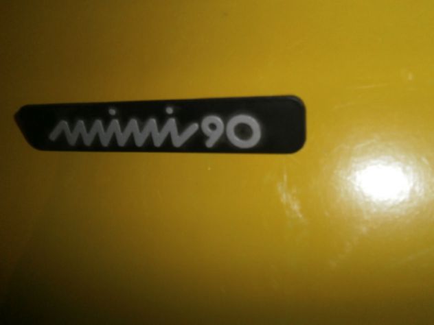 Innocenti Mini 90 scritta logo targhetta posteriore ORIGINALE in metallo - Foto 2