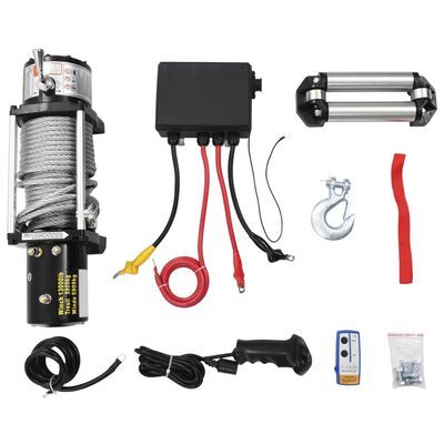 Verricello Argano Elettrico 12V 5909kg 13000lb