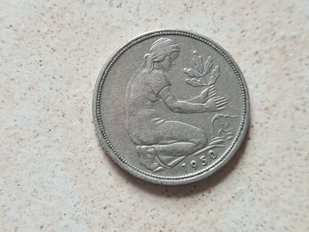 Moneta 50 Pfennig, 1950 - Foto 2