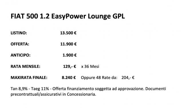 FIAT 500 1.2 EasyPower Lounge GPL - Foto 4