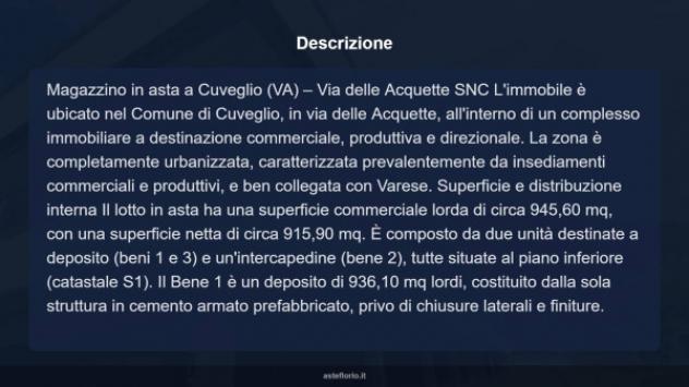 Immobile in asta di 945 m² in vendita a Cuveglio - Foto 10