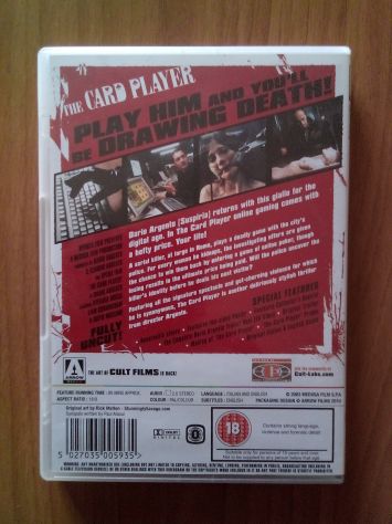Lotto DVD IMPORT - Dario Argento - Phenomena - Profondo Rosso - Foto 10
