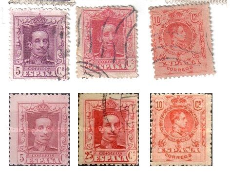 A178- RARA VARITA' DI FRANCOBOLLI SPAGNA