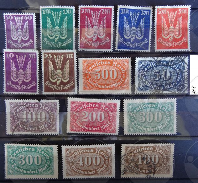 GERMANIA 1922 Lotto di 65+5 francobolli - Foto 3