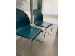 D08- SET 4 SEDIE DESIGN BLU OTTANIO