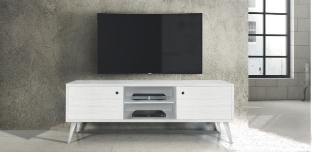 Porta tv Abete bianco spazzolato Cod 250M