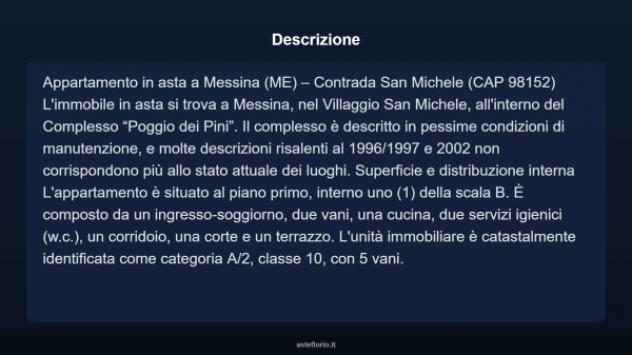 Immobile in asta di 104 m², box auto in vendita a Messina - Foto 3