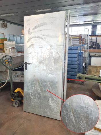 porta zincata per garage usata - Foto 3