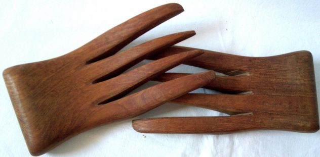 Posate in legno massello per insalata - Foto 3