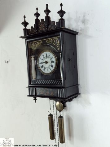 176558 Antico orologio a pendolo Foresta Nera - Foto 2