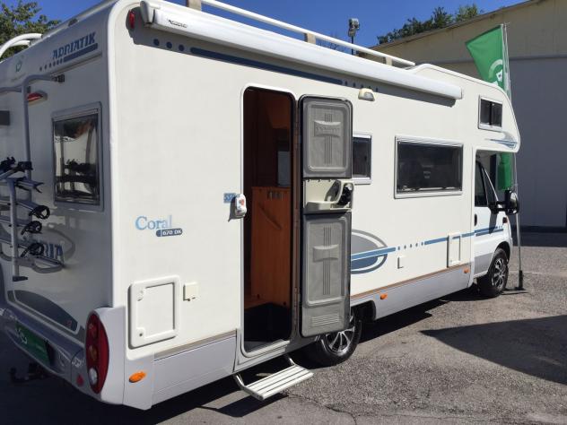CAMPER ADRIA DUCATO MANSARDATO LETTO CASTELLO POSTI 7 DOPPIA DINETTE GENERALI USATO - Foto 7