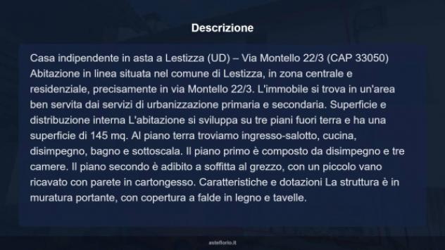 Immobile in asta di 145 m² con più di 5 locali e box auto in vendita a Lestizza - Foto 17