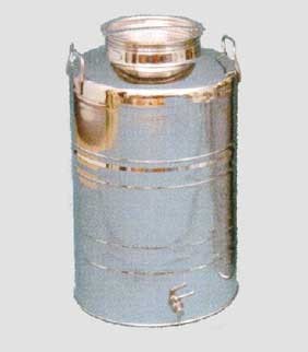 Fusto olio inox fondo graffato 30 litri - Cardelli
