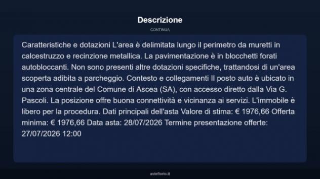 Immobile in asta di 4 m² in vendita a Ascea - Foto 4