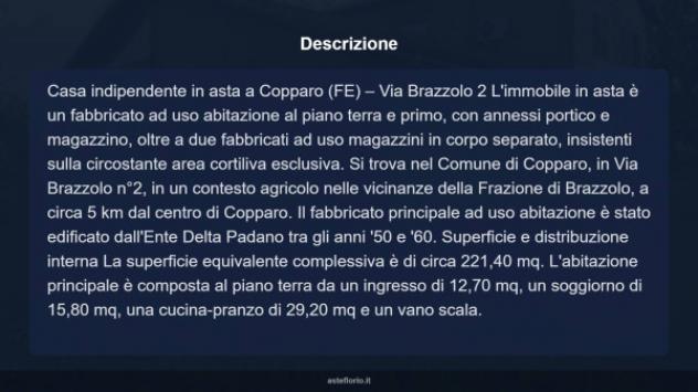 Immobile in asta di 221 m² con più di 5 locali in vendita a Copparo - Foto 12