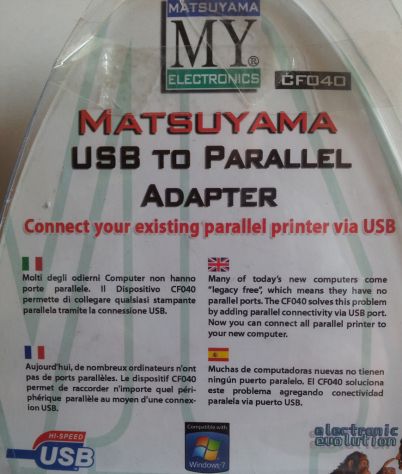 Adattatore MATSUYAMA CF040 da USB A PARALLELO. - Foto 3