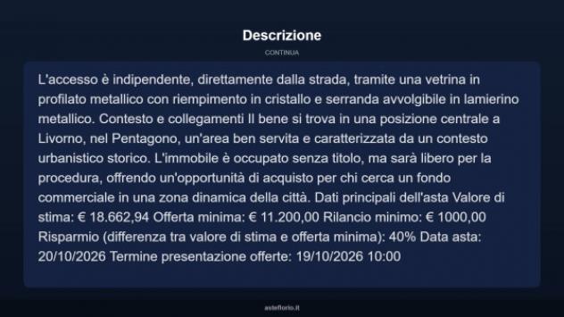 Immobile in asta di 27 m² in vendita a Livorno - Foto 5