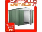 Box prefabbricato, casetta da giardino in lamiera zincata. Capanno deposito &hellip;