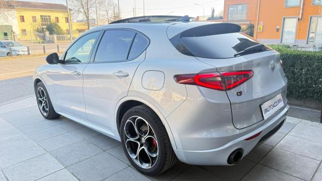 Alfa Romeo Stelvio 2.2 Turbodiesel 210 CV AT8 Q4 Veloce *TETTO, 20'', UNIPRO, TAGLIANDI, PROMO AZZURRA* - Foto 6
