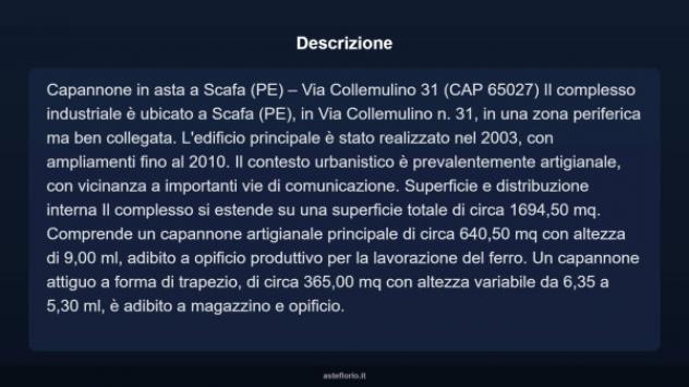 Immobile in asta di 1694 m² in vendita a Scafa - Foto 4
